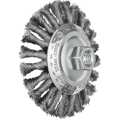 Flared Cup Brushes KBG - Twist Knot COMBITWIST STEEL Wire - Various Sizes