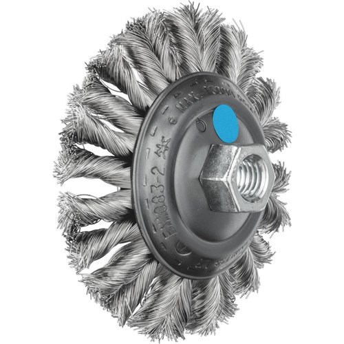 Flared Cup Brushes KBG - Twist Knot COMBITWIST INOX Wire - Various Sizes