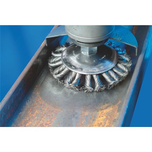 Flared Cup Brushes KBG - Twist Knot COMBITWIST INOX Wire - Various Sizes
