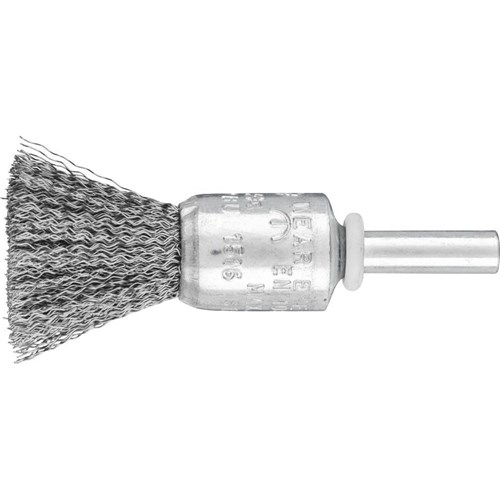 Pencil Brushes 6mm Shaft Mounted PBU - Crimped STEEL Wire - Mini Pack