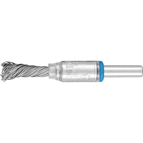 Pencil Brushes 6mm Shaft Mounted PBGS - SINGLETWIST Knot INOX Wire - Various Sizes