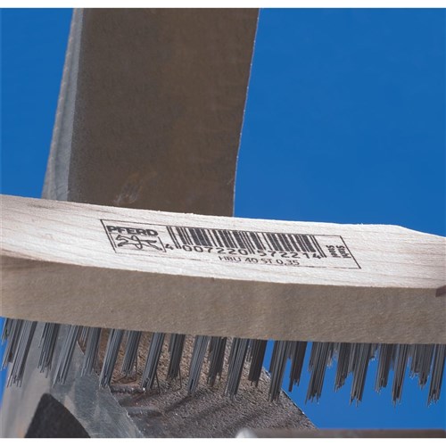 Hand Scratch Brushes HBU - INOX Wire - Wooden Body - 290mm Various Sizes