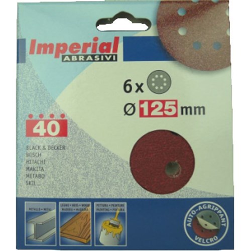 Mini Pack of 6 Discs - Aluminium Oxide 150mm 15 Hole - Various Grits