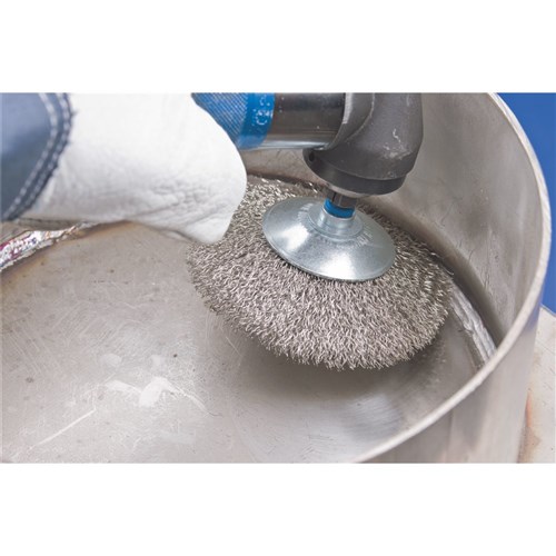 Flared Cup Brushes KBU - Crimped INOX Wire