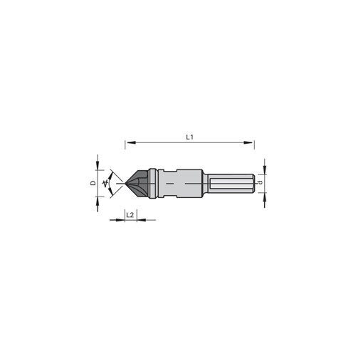 LEUCO VHW COUNTERSINK - Z=3 Ã?18X9.0XÃ?10 Z=3 R