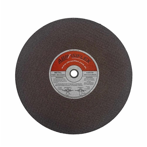 Abrasiflex CO249 Metal Cutting Wheels - High Speed 355 x 3.8 x 20 A30S