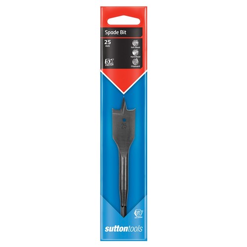 SUTTON DRILL D501 SPADE BIT SUPABORE CARDED 25.0MM