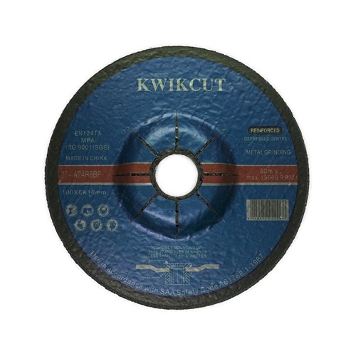 Abrasiflex DC1032 SAWA Depressed Centre Metal Grinding Wheels 100 x 6 x 16 A24R