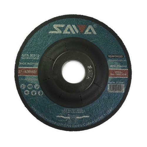 Abrasiflex DC1054 SAWA Depressed Centre Metal Grinding Wheels 115 x 6 x 22 A24R