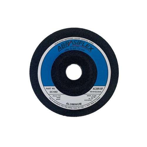 Abrasiflex DC1082 Depressed Centre Aluminium Grinding Wheels 125 x 6 x 22 AC30R