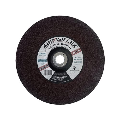 Abrasiflex DC1192 Depressed Centre Metal Grinding Wheels - Iron Free 230 x 7 x 22 ZA24SX Ultra I/F