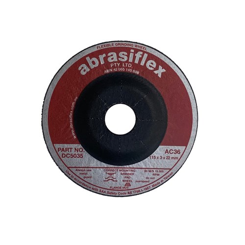 Abrasiflex DC5035 Depressed Centre Flexible Grinding Wheels 115 x 3 x 22 AC36