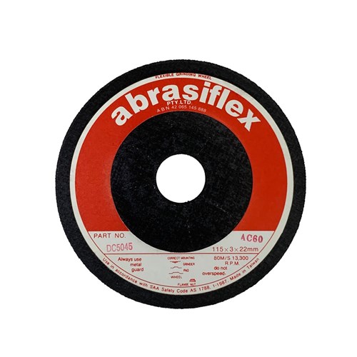 Abrasiflex DC5045 Depressed Centre Flexible Grinding Wheels 115 x 3 x 22 AC60