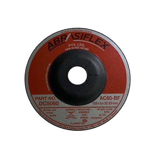 Abrasiflex DC5060 Depressed Centre Flexible Grinding Wheels 125 x 3 x 22 AC60
