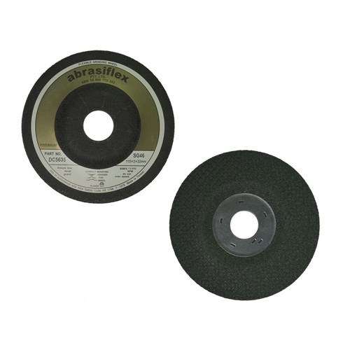 Abrasiflex DC5635 SG Depressed Centre Flexible Grinding Wheels - for  Stainless Steel and Titanium 115 x 3 x 22 SG46