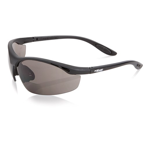 MAXISAFE SMOKE BIFOCAL SAFETY SPECS - 3.0 MAGNIFICATION