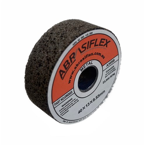 Abrasiflex GW2025 STRAIGHT PORTABLE GRINDING WHEELS  T1 40 x 13 x 9.53* A36SB