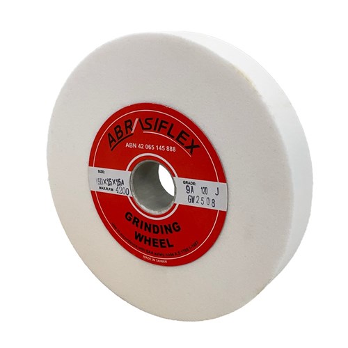 Abrasiflex GW2508 STRAIGHT BENCH GRINDING WHEELS - FOR GRINDING TOOL STEEL  T1 150 x 25 x 25.4 9A120JV