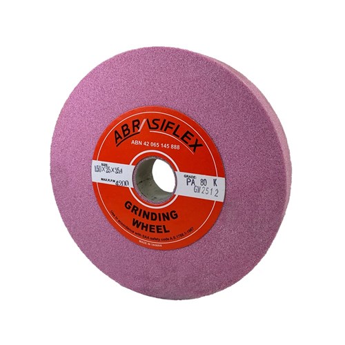 Abrasiflex GW2512 STRAIGHT BENCH GRINDING WHEELS - FOR GRINDING TOOL STEEL  T1 150 x 25 x 25.4 RA80KV