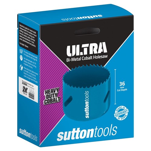 SUTTON HOLESAW H105 BI-METAL COBALT M42 105MM (4-1/8) ULTRA BOXED