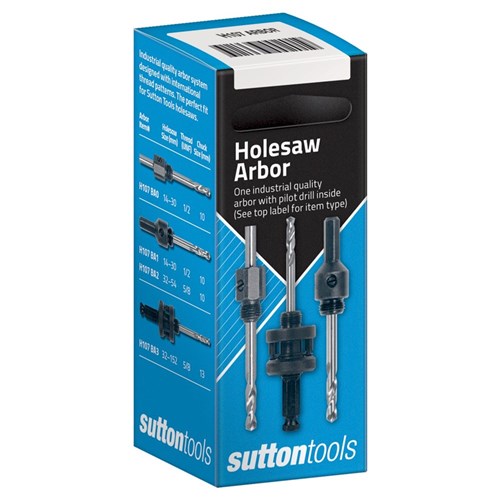 SUTTON HOLESAW H107 BA3A ARBOR SUITS 32 - 152MM DIAMETERS