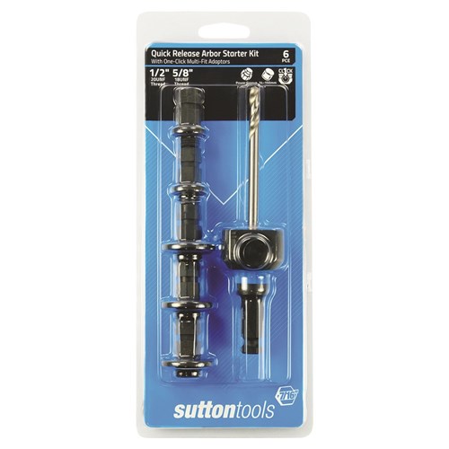 SUTTON QUICK RELEASE ARBOR START KIT HEX 11MM HSS LONG PILOT DRILL