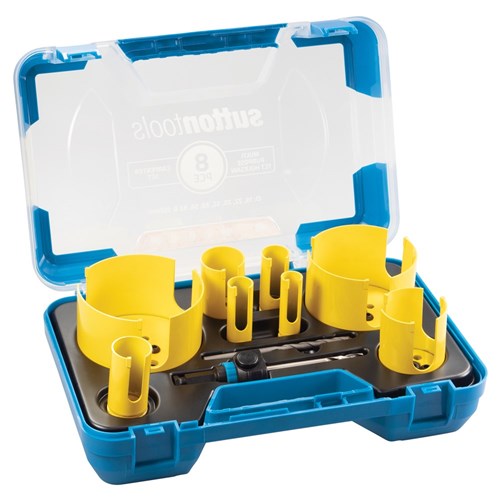 SUTTON HOLESAW H127 TCT MULTI-PURPOSE CARPENTER SET 19-102MM 8PC