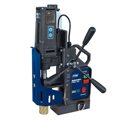 HOLEMAKER HMPRO40QG PRO40 MAGNETIC BASE DRILL, CAP: 40MM DIA X 52MM - QUICK GRIP