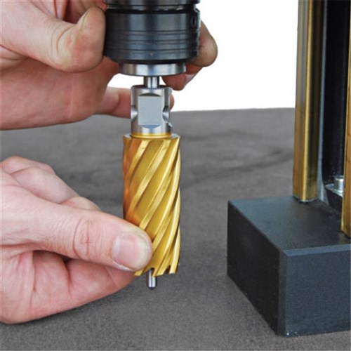 HOLEMAKER HMPRO40QG PRO40 MAGNETIC BASE DRILL, CAP: 40MM DIA X 52MM - QUICK GRIP