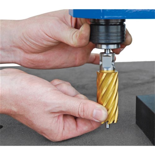 HOLEMAKER PRO50 MAGNETIC BASE DRILL- WITH QUICK GRIP ARBOR. 240V. 2MT. CAP: 52MM DIA X 52MM
