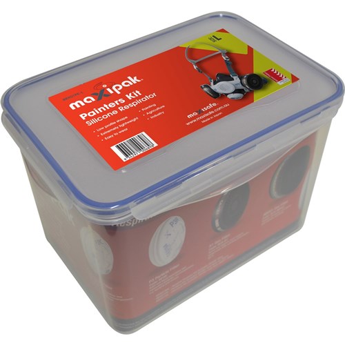 MAXIPACK SILICONE HALF MASK PAINTER'S KIT