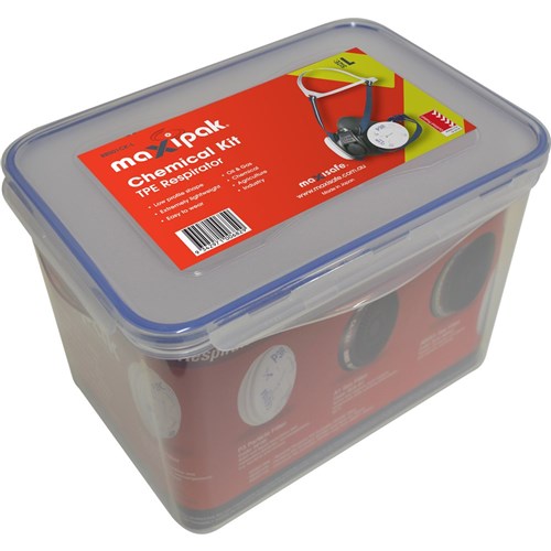 RS01 MAXIPAK TPE HALF MAS K RESPIRATOR CHEMICAL KIT - ME DIUM
