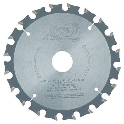 DART METALSONIC 115MM X 1.7MM X 1.4MM X 22.23MM Z=20 TCT FWF METAL CUTTING SAW BLADE