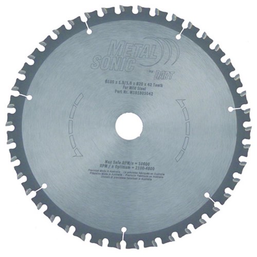 DART METALSONIC 180MM X 1.9MM X 1.6MM X 20MM Z=42 TCT FWF METAL CUTTING SAW BLADE