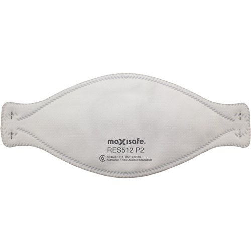 MAXISAFE 3-PANEL FLAT FOLD RESPIRATOR, BOX OF 20