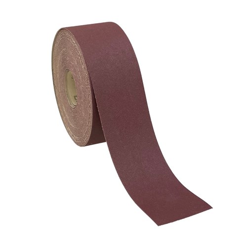 Abrasiflex RL61001 EA343 'E' Weight Open Coat Paper - Deerfos Red Paper Roll 100mm x 50m P120