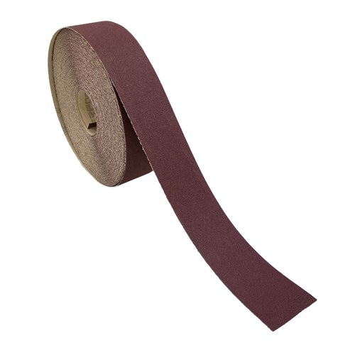 Abrasiflex RL61100 EA343 'E' Weight Open Coat Paper - Deerfos Red Paper Roll 70mm x 50m P36