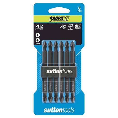 SUTTON SCREWDRIVER BIT S105 PHILLIPS PH2 100MM POWER BULK -10
