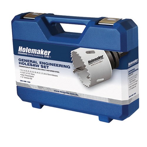 HOLEMAKER BI-METAL HOLESAW SET - GENERAL ENGINEERING - 16 PIECE SET