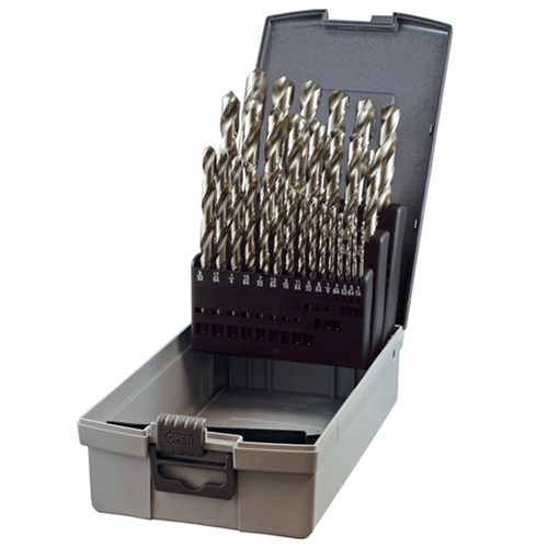 HOLEMAKER JOBBER DRILL SET IN ABS CASE - 118 DEGREE SPLIT POINT - IMPERIAL - 29 PIECE, 1/16 - 1/2