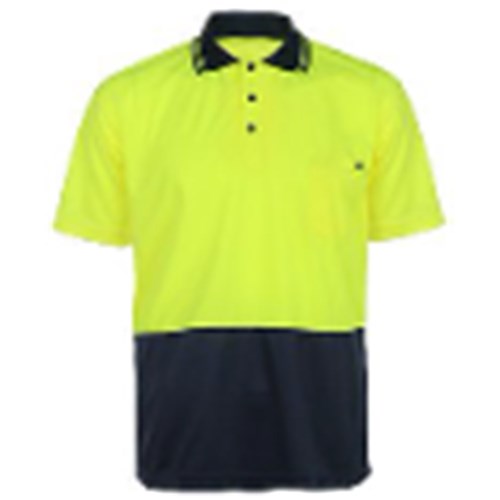 YELLLOW / NAVY SHORT SLEEVE POLO