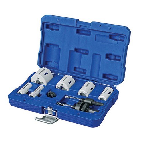HOLEMAKER COBALT HOLESAW SET, ELECTRICIANS, INCLUDING 16,20,25,32,40,51MM PLUS ARBOR
