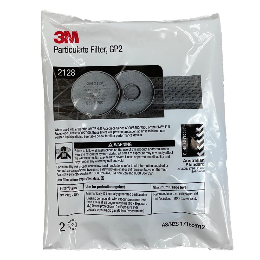 FILTER PARTICULATE DISC 3M 2128 GP2 - AusTech - AusTech Saw & Tooling